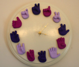 American Sign Language Clock