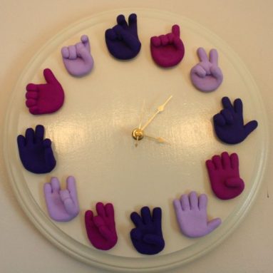 American Sign Language Clock