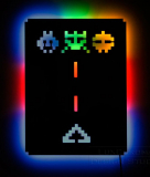 Illuminated Space Invaders Wall Light
