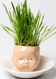 Small Baby Head Ceramic Planter