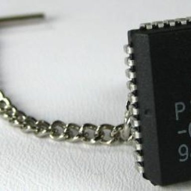 Microchip tie tack