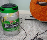 DIY 20W Heineken Draught Keg Guitar Amplifier