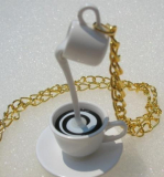 Coffee With Cream Please Necklace