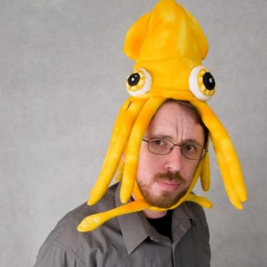 Plush Squid Hat -Pillow