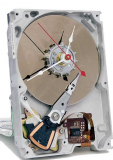 Clock made from Computer hard drive