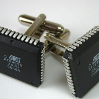 Microchip cufflinks