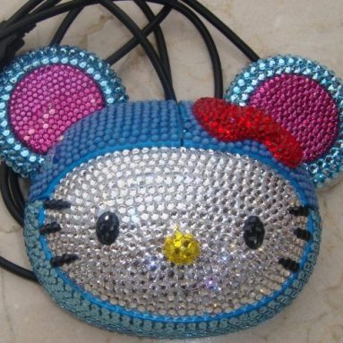 Usb computer mouse hello kitty rabbit