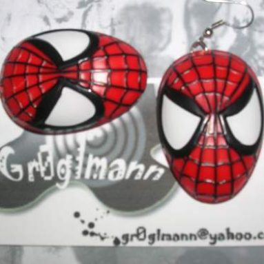 Super Hero Spider Man Earrings