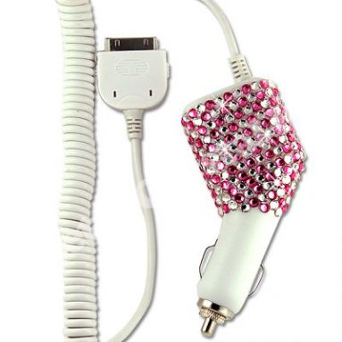 Car charger with Swarovski