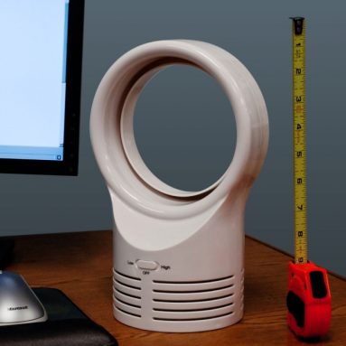 USB Powered White Bladeless Cooling Fan