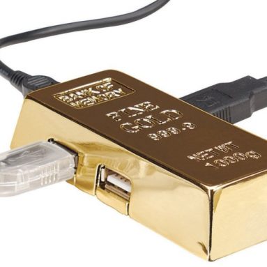 Gold Bar Hi-Speed USB 4-Port Hub