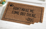 Funny Dog Bite Front Door Welcome Coir Mat