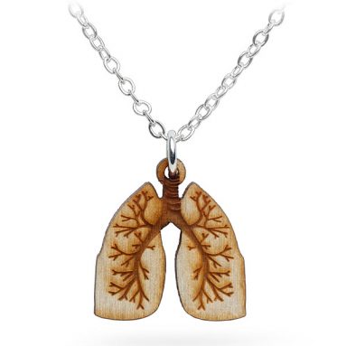 Anatomical Lung Necklace