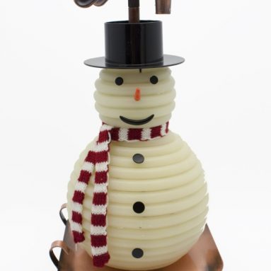 100-Hour Snowman Candle with Copper Base