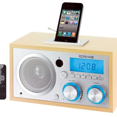 Craig Retro iPod/iPhone Docking Clock Radio