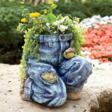 Jeans Planter in blue