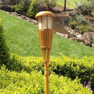 Solar Flickering Tiki Torches