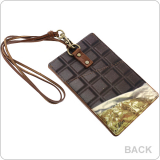Chocolate Felt pouch for Smartphone