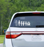 Star Wars Family Car Decals