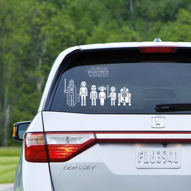 Star Wars Family Car Decals