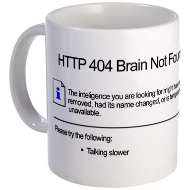 Geek 404 Error Mug