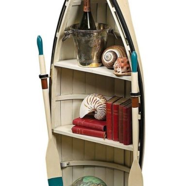 Dory with Glass Bookshelf Table