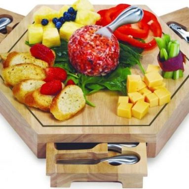 Picnic Plus Bergamo Cheese Board Wood