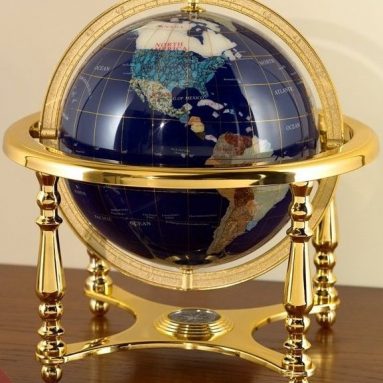 Blue Lapis Gemstone Globe