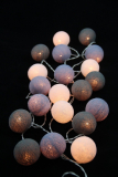 Cotton Ball String Lights Fairy Party Decor