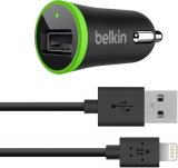 Belkin Car Charger with 8-Pin Lightning Cable Connector to USB Cable