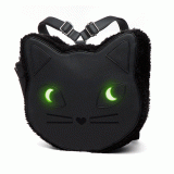 Up at 3AM Kitty Fur Trim Backpack