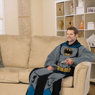 Batman Comfy Throw Blanket With Sleeves