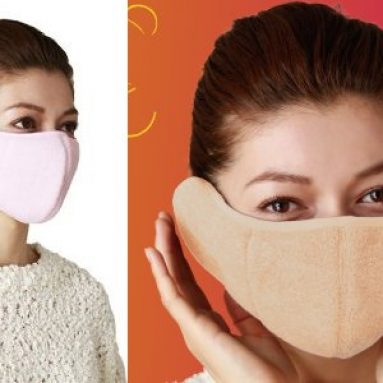 Face mask, ear warmers set