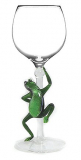 Tree Frog Hand Made Wine Glass