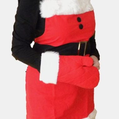 Santa Baby Christmas Apron and Oven Mitt Set