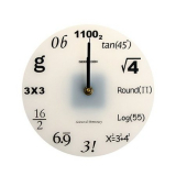 Math Nerd Wall Clock