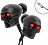 Skull Earbuds LED Light Eyes