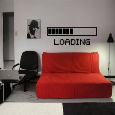 Loading Mark Sign Geek Sticker Decals Art