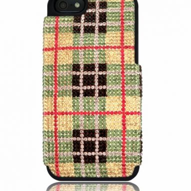 Bling Plaid Swarovski Crystal iPhone 5 Case