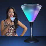 Frosted LED Martini Glass