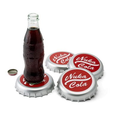 Cola Bottle Cap Coaster Set