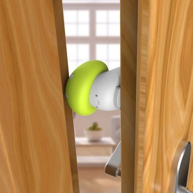 Door Stopper Cartoon Blue Thumb Protector for Baby