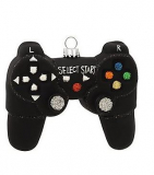 Video Game Controller Glass Ornament