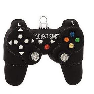 Video Game Controller Glass Ornament
