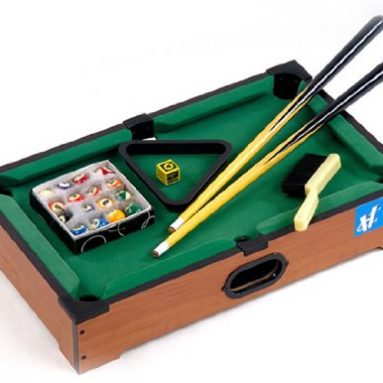 21″ Mini Tabletop Pool Table Wood Billiards Set