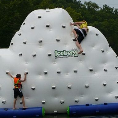 Iceberg Floating Climbing Wall and Water Slide
