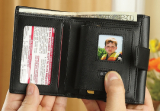 Leather Wallet With Digital Photo Viewer