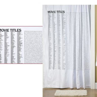 Movie Word Search Shower Curtain