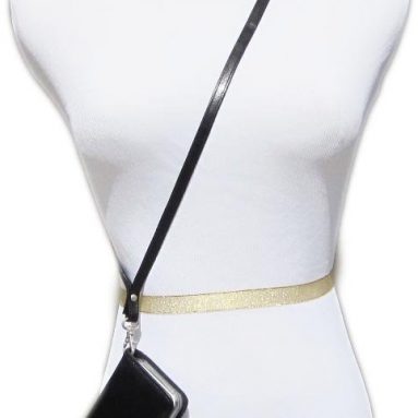 Leather iPhone 5 Wallet Case w/ Removable Shoulder / Cross-body & Clutch Straps