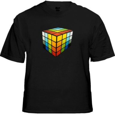 3D Rave Cube Sound Reactive Equalizer T-Shirt